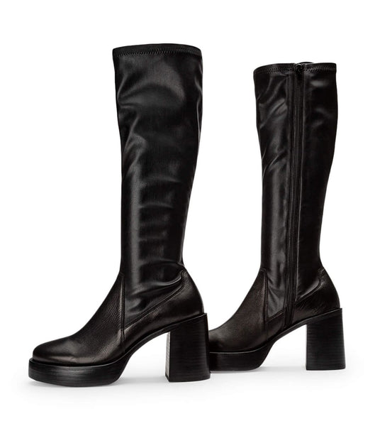 Botas Plataforma Tony Bianco Tibby Black Venice/Black Venezia 9cm Negras | ECICD42105