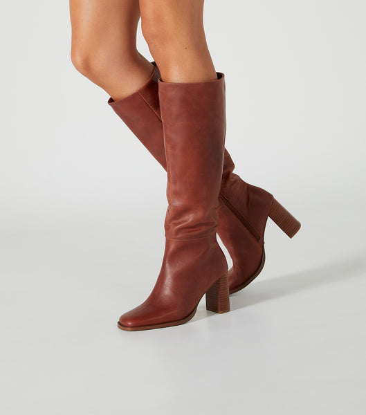 Botas de Tacon Tony Bianco Asher Cognac 8.5cm Marrones | XECGW76611