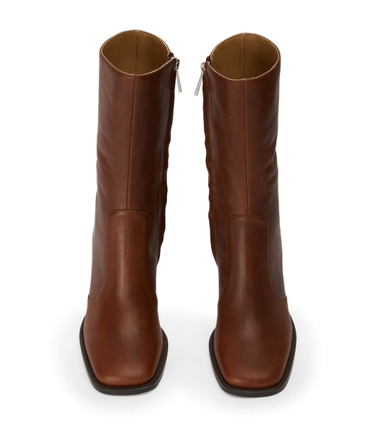 Botas de Tacon Tony Bianco Atlanta Cognac 8.5cm Marrones | ECJBT95773