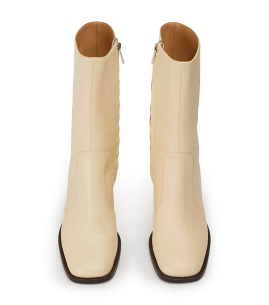 Botas de Tacon Tony Bianco Atlanta Ecru Venice 8.5cm Blancas | LECSX31741