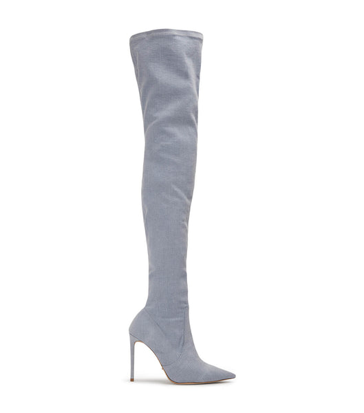 Botas de Tacon Tony Bianco Avah Denim Stretch 10.5cm Azules | BECSD32919