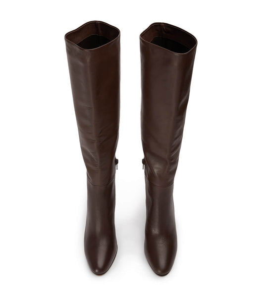 Botas de Tacon Tony Bianco Boss Choc Como 9.5cm Chocolate | FECHY11933