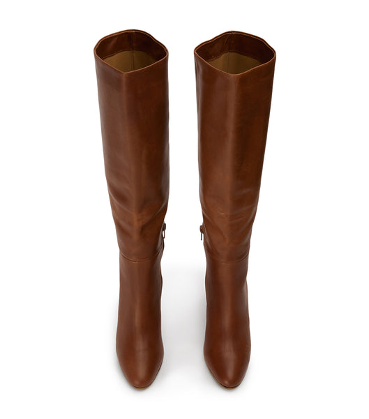 Botas de Tacon Tony Bianco Boss Cognac 9.5cm Marrones | TECPQ74240