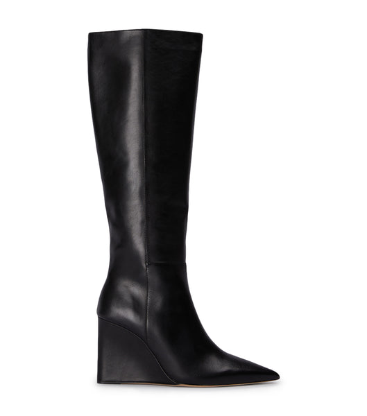 Botas de Tacon Tony Bianco Drake Black Como 9.5cm Negras | FECHY54265