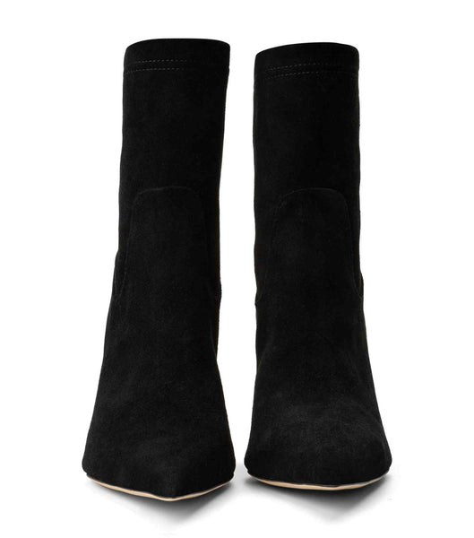 Botas de Tacon Tony Bianco Ellie Black Suede 8.5cm Negras | ECEAH10329