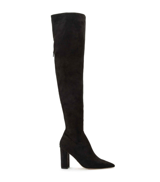 Botas de Tacon Tony Bianco Estella Black Stretch Suede 8.5cm Negras | ECEAH15570