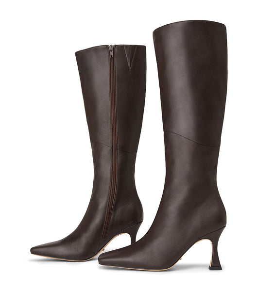 Botas de Tacon Tony Bianco Fantasy Chocolate Nappa 8cm Chocolate | ECJKU56158