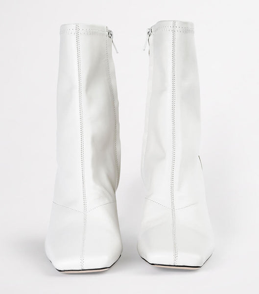 Botas de Tacon Tony Bianco Fomo Dove Nappa 8cm Blancas | GECUC42787