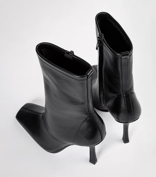 Botas de Tacon Tony Bianco Halsey Black Como 10.5cm Negras | DECKV42672