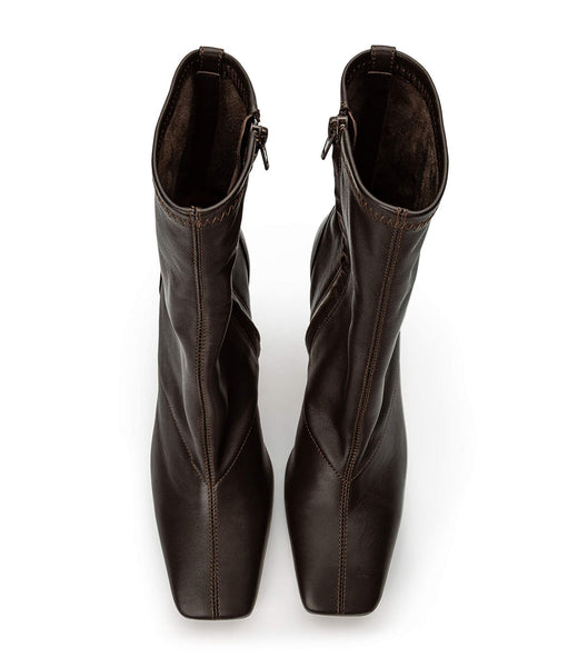 Botas de Tacon Tony Bianco Halsey Chocolate Nappa 10.5cm Chocolate | ECDFL46869