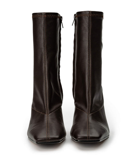 Botas de Tacon Tony Bianco Halsey Chocolate Nappa 10.5cm Chocolate | ECDFL46869