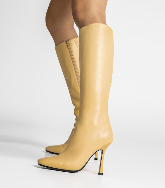 Botas de Tacon Tony Bianco Havana Butter Nappa 10.5cm Amarillo | UECND78540