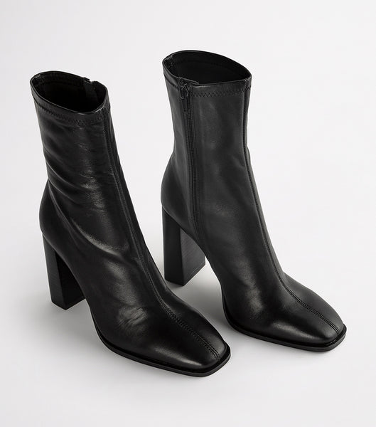 Botas de Tacon Tony Bianco Ines Black Como 10cm Negras | QECWA27656