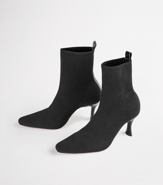 Botas de Tacon Tony Bianco Kossam Black Knit 8cm Negras | AECDF80906