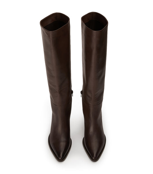 Botas de Tacon Tony Bianco Peppe Choc Como 7.5cm Chocolate | DECKV53387