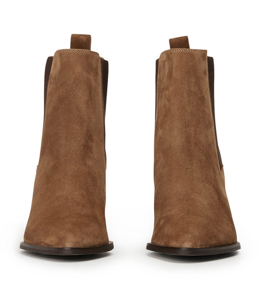 Botas de Tacon Tony Bianco Piston Saddle Suede 7.5cm Marrones | DECVO23623