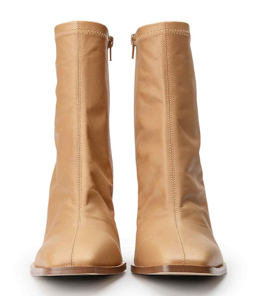 Botas de Tacon Tony Bianco Rover Caramel Venice 8.5cm Beige | YECVQ56821