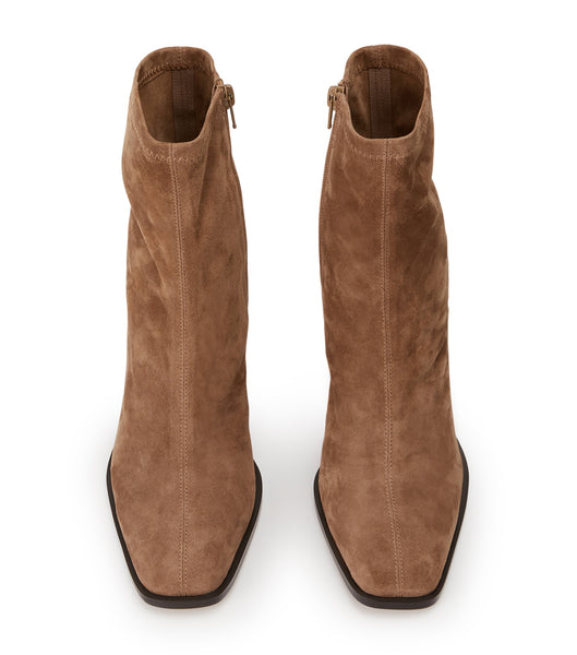 Botas de Tacon Tony Bianco Rover Saddle Suede 8.5cm Marrones | AECWC68564