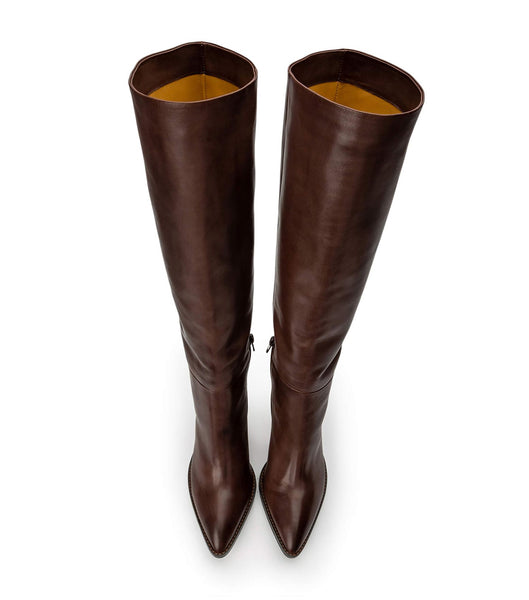 Botas de Tacon Tony Bianco Skyla Choc Como 9cm Chocolate | XECBH59298