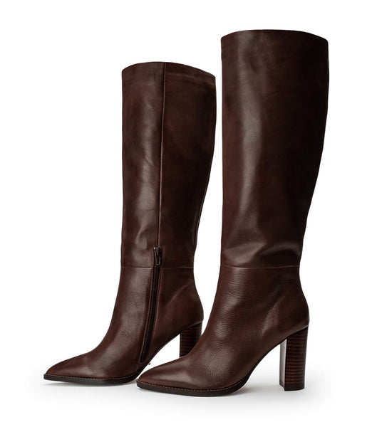 Botas de Tacon Tony Bianco Skyla Choc Como 9cm Chocolate | XECBH59298