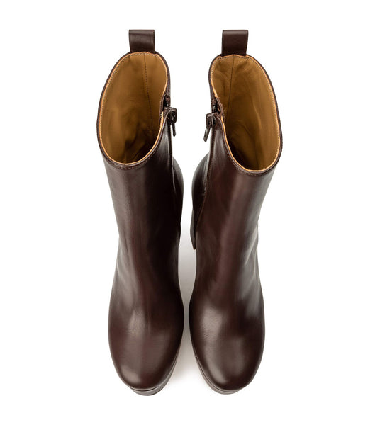 Botas de Tacon Tony Bianco Tyra Choc Como 12cm Chocolate | DECKV20334