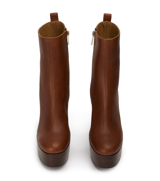 Botas de Tacon Tony Bianco Tyra Cognac 12cm Marrones | AECWC89298