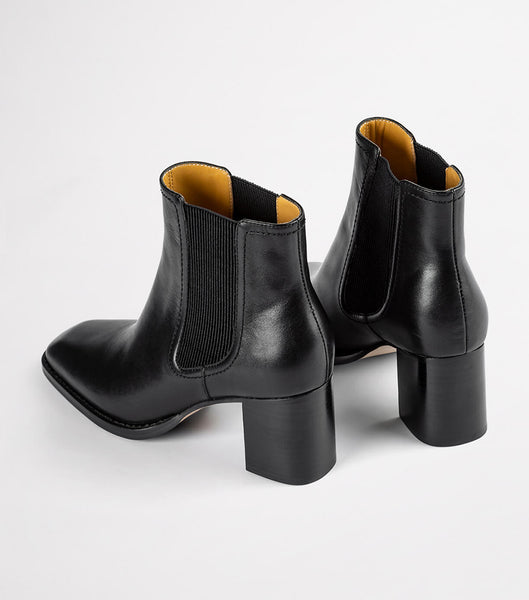 Botas de Tacon Tony Bianco Wager Black Como 6.5cm Negras | DECKV52406