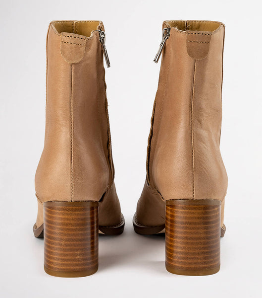 Botas de Tacon Tony Bianco Westley Caramel Diesel/Choc Wax 6.5cm Marrones | ECEAH77408