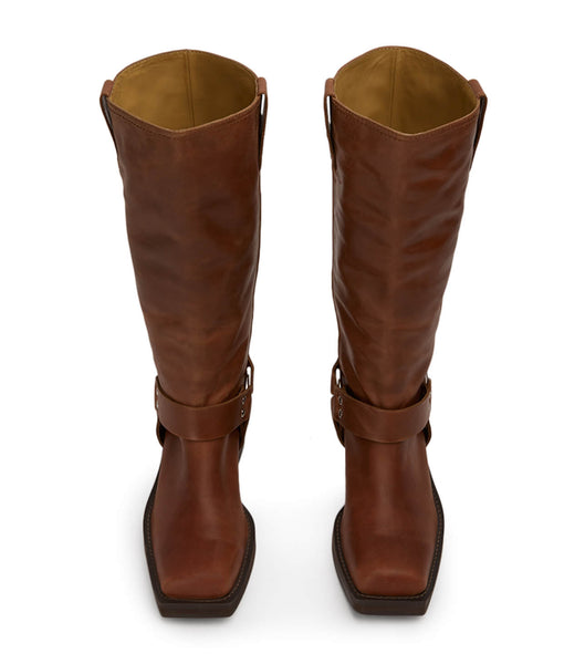 Botas de combate Tony Bianco Biker Cognac 3.5cm Marrones | ECEGJ48951