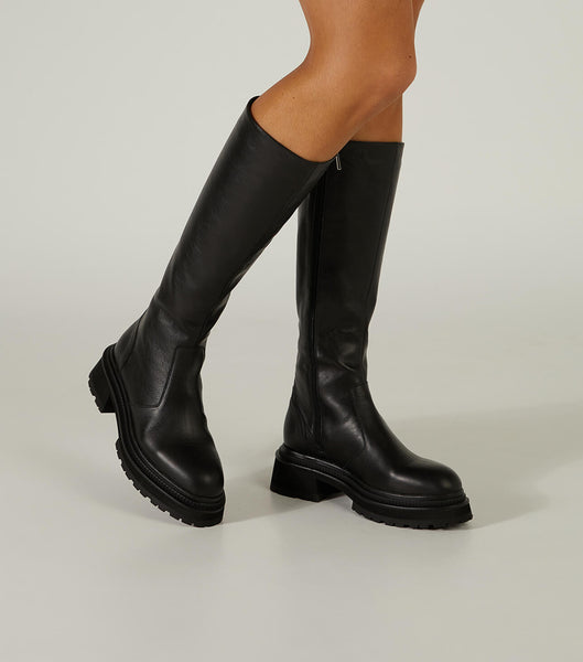 Botas de combate Tony Bianco Hitch Black Venice 5.5cm Negras | XECBH41875