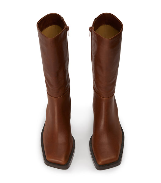 Botas de media pantorrilla Tony Bianco Prestige Cognac 8cm Marrones | XECGW62280