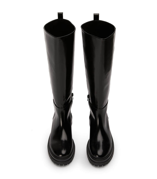 Botas de media pantorrilla Tony Bianco Welly Black Hi Shine 4.5cm Negras | ECXBR59005