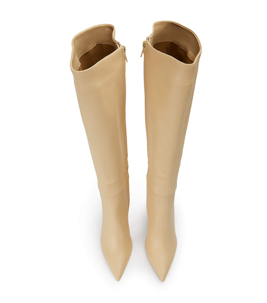 Botas de tacón de aguja Tony Bianco Apollo Butter Nappa 10.5cm Beige | GECEC49831