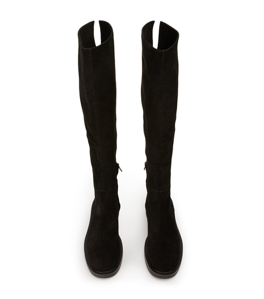 Botas hasta las rodillas Tony Bianco Chasey Black Suede 4.5cm Negras | LECSX26896