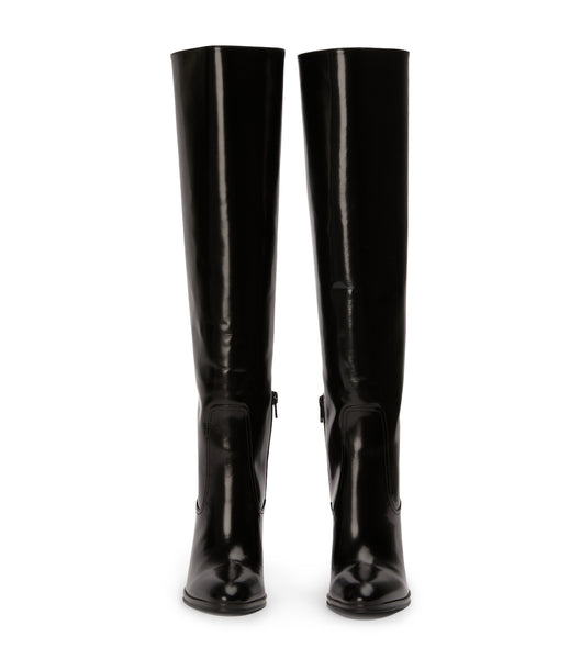 Botas hasta las rodillas Tony Bianco Hot Black Hi Shine 10.5cm Negras | ECQAV90788