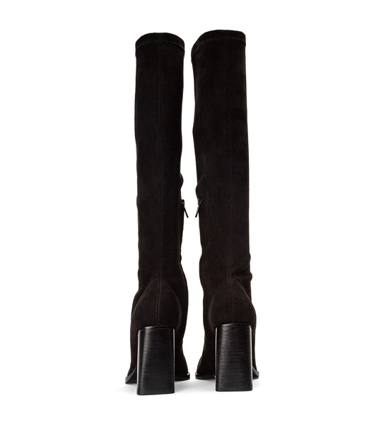 Botas hasta las rodillas Tony Bianco Renae Black Stretch Suede 8.5cm Negras | ECZPD72296