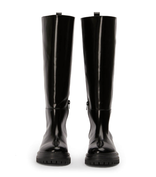 Botas hasta las rodillas Tony Bianco Welly Black Hi Shine 4.5cm Negras | QECUV35631