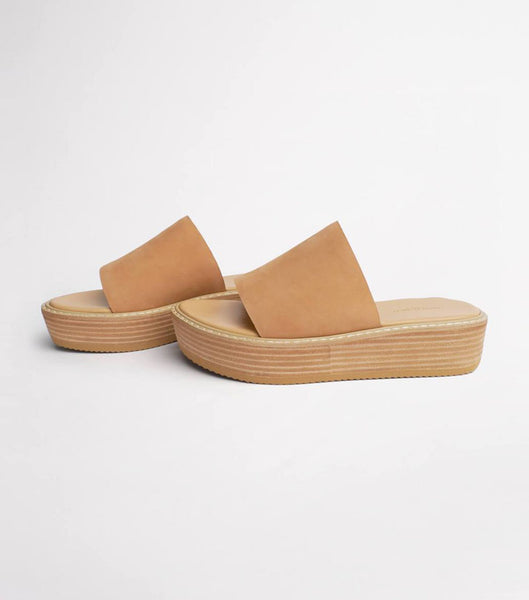 Chanclas Tony Bianco Elke Caramel 4.5cm Beige | SECVO66164