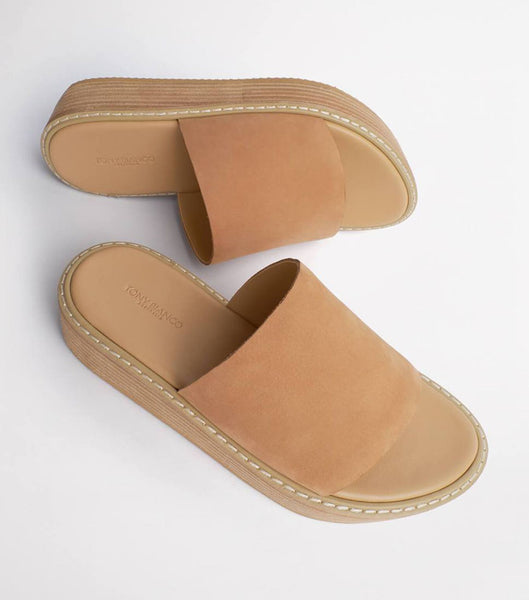 Chanclas Tony Bianco Elke Caramel 4.5cm Beige | SECVO66164