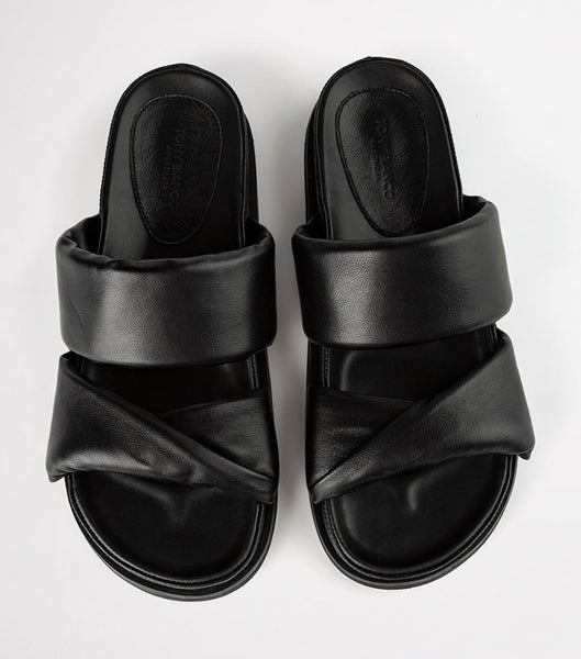 Chanclas Tony Bianco Henry Black Nappa 3.5cm Negras | XECGW19078