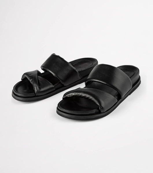 Chanclas Tony Bianco Henry Black Nappa 3.5cm Negras | XECGW19078