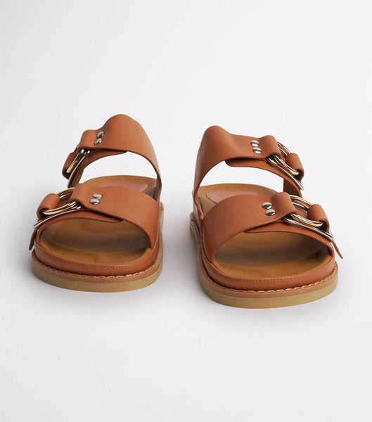 Chanclas Tony Bianco Hunter Tan Como 3.5cm Marrones | AECDF54859