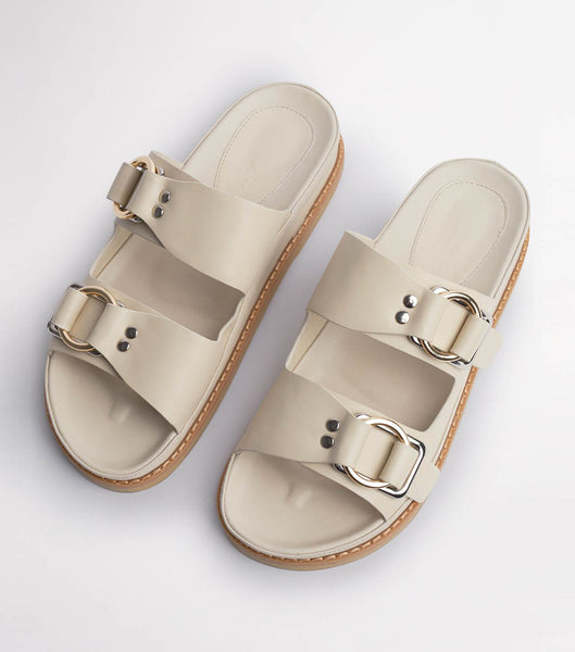 Chanclas Tony Bianco Hunter Vanilla Capretto 3.5cm Amarillo Claro | XECBH29600