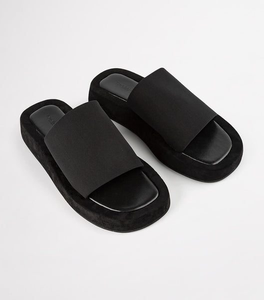 Chanclas Tony Bianco Isabel Black Magic 1.5cm Negras | FECUI49721