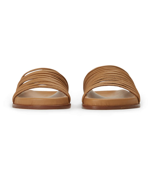 Chanclas Tony Bianco Libi Biscuit Nappa Marrones | FECUI73329