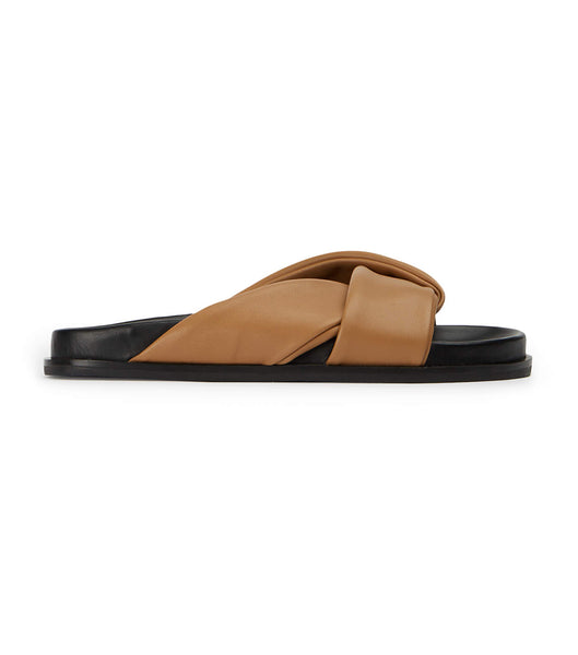 Chanclas Tony Bianco Lora Biscuit Nappa 1.5cm Marrones | GECUC37748