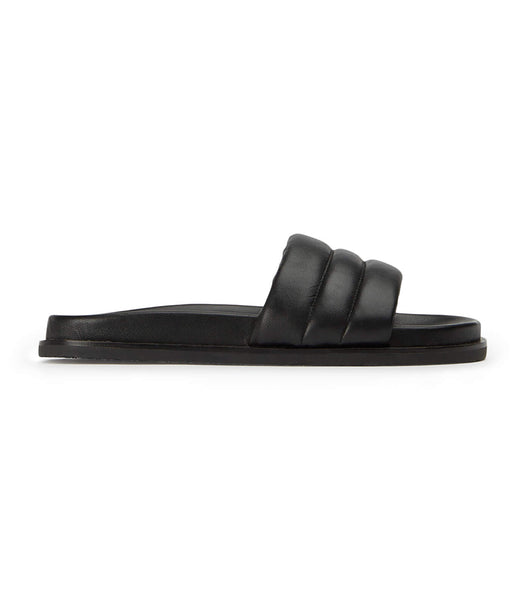 Chanclas Tony Bianco Lucas Black Nappa 1.5cm Negras | XECBH23960