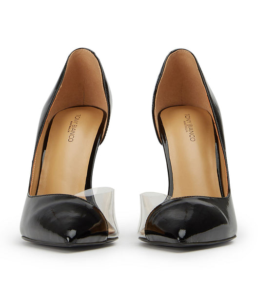 Court Shoes Tony Bianco Adore Black Patent/Clear Vinylite 10.5cm Negras | ECZPD68350