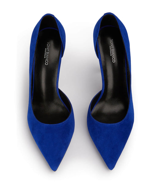 Court Shoes Tony Bianco Alyx Azure Suede 10.5cm Azur | ECCVG47654