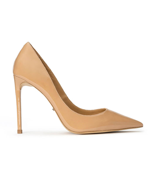 Court Shoes Tony Bianco Anja Nude Patent 10.5cm Beige | XECBH40027